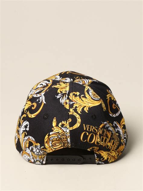 versace fitted hat|Versace jeans couture cap.